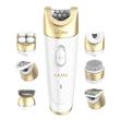 Depiladora GA.MA Oasis Gold GOGOLD Inalámbrica Recargable Wet & Dry con 6 Cabezales