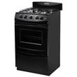 Cocina Escorial CANDOR BLK S2 GN 51Cm Negro Gas Natural