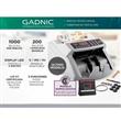 Contadora de Billetes Gadnic MC-01 CONT0001 Profesional Detector de Falsos