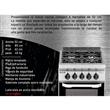 Cocina Usman 4777 Compact 52Cm Acero A Gas