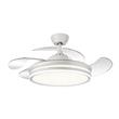 Ventilador de Techo Retráctil PHP XH258 de 42" Blanco con 6 Velocidades y Aspas Invisibles