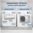 Aire Acondicionado Fedders NFSF12TC1 3200W Frio Calor Split Nordic