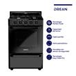 Cocina Drean CD5602AN 56Cm Negra Multigas
