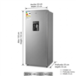 Heladera Php BC-183LJ-53H 183 Litros Plata Ciclica con Dispenser