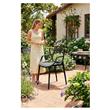 Silla Avelino 105/INY10 Design Fibra de Vidrio Negro de Exterior