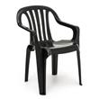 Sillon Avelino 105/002 Plastico Ecologico Negro de Exterior