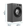 Lavarropas Philco Phlf1054Dgn 10.5Kg 1400Rpm Gris Oscuro Inverter