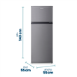 Heladera Cíclica Philco PHCT225X 199 Litros Plateada con Freezer