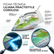 Plancha Liliana RPV501 2400con Vapor y Rociador base Ceramica