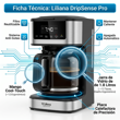 Cafetera Liliana AC965 Dripsense Pro 1.75 Litros 900W Digital de Filtro