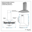 Campana Liliana KC993 60Cm Airclean Acero