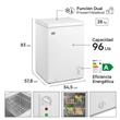 Freezer Horizontal Gafa FGHF101B-S Blanco 96 Litros Función Dual