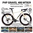 Bicicleta Php Gravel 480 Mtb29 16 Velocidades Aluminio Beige