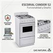 Cocina Escorial Candor S2 50Cm Blanca Gas Natural