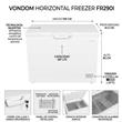 Freezer Horizontal Vondom FR290I 290 Litros Blanco Inverter