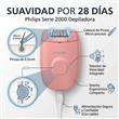 Depiladora Philips Epilator Series 2000 BRE227/00 con Cable y Cabezal Masajeador