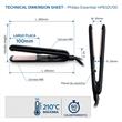 Planchita de Pelo Philips Essential HP8321/00 Placas Cerámicas con Turmalina 210°C