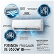 Aire Acondicionado BGH Silent Air BSI37WCNX 3650W Frio Calor Split Inverter