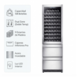 Cava Php YC-510 108 Botellas Dual Zone 9 Bandejas Azul Luz interior