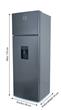 Heladera Cíclica Top Mount Neba H-300Y Acero 294 Litros con Dispenser