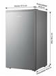 Frigobar Bajo Mesada Hisense RS-12DRS Gris 94 Litros Cíclico