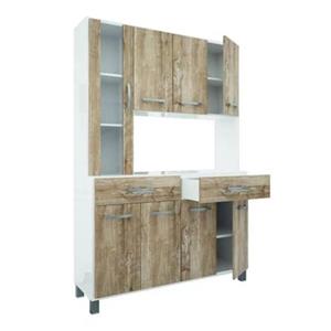 KIT Orlandi ALC. 525 Con Alacena Blanco Atakama 1.20 Murano