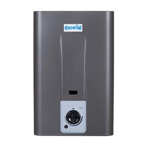 Calefon Escorial 14 Litros Gas Envasado Gris Grafito