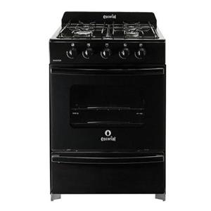 Cocina Escorial Master S2 Black Ge 56Cm Negra Gas Envasado