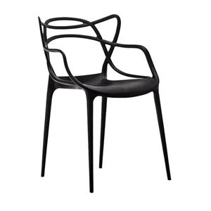 Silla Avelino 105/INY10 Design Fibra de Vidrio Negro de Exterior