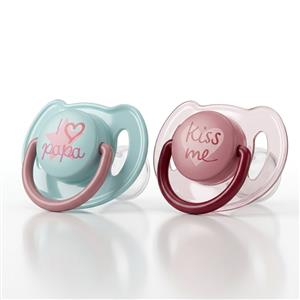 Chupetes Philips Avent Classic SCF172/72 x2 6-18 Meses Silicona Sin BPA Rosa
