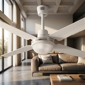 Ventilador de Techo Liliana VTHB114R 48" con Luz LED y Control Remoto