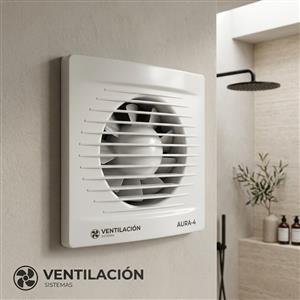 Extractor de Aire para Baño TST CP4 Modelo 542-4 de 4" Blanco en Plástico ABS